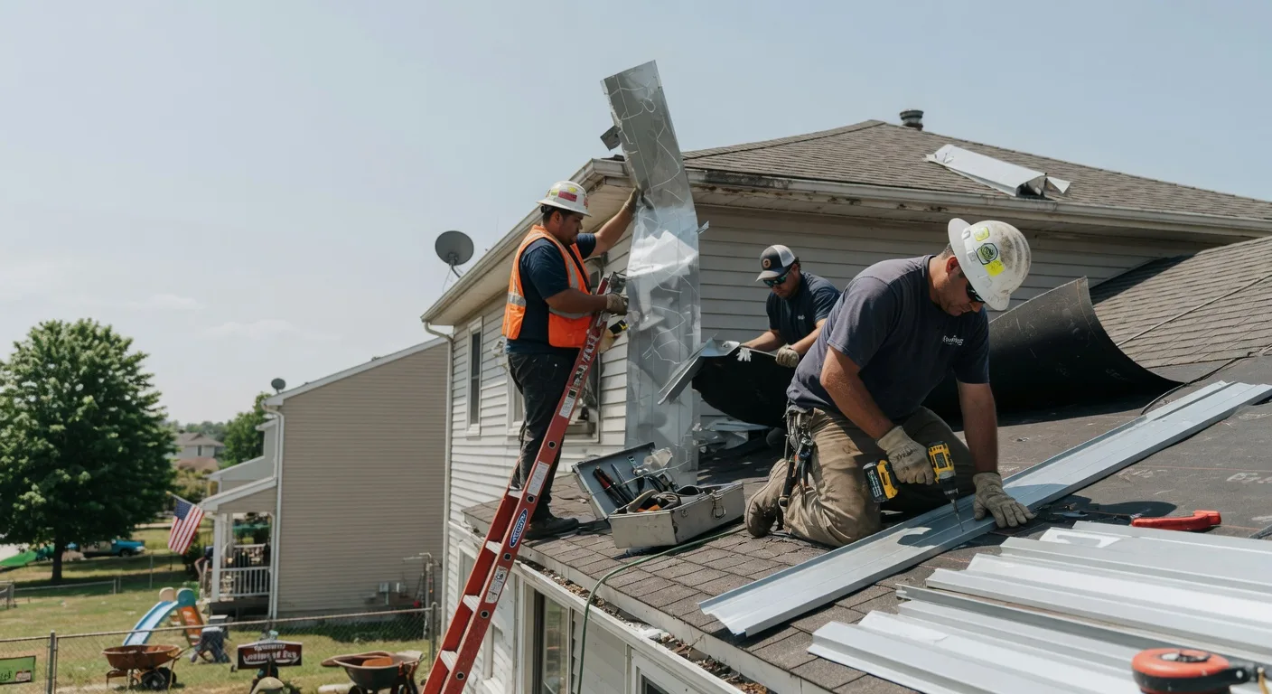 Storm Damage Metal Roof Repair in Taylors Falls, MN
